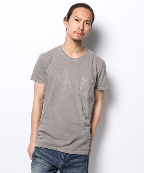 goa（ゴア）の「ﾊﾞﾝﾀﾞﾅ×ﾋﾟｸﾞﾒﾝﾄｺｯﾄﾝﾎﾟｹｯﾄ tee SET（アンサンブル・メンズ・キナリ/ブラック/ベージュ/カーキ/マスタード・FREE）」の3枚目の写真