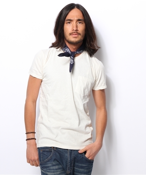 goa（ゴア）の「ﾊﾞﾝﾀﾞﾅ×ﾋﾟｸﾞﾒﾝﾄｺｯﾄﾝﾎﾟｹｯﾄ tee SET（アンサンブル・メンズ・キナリ/ブラック/ベージュ/カーキ/マスタード・FREE）」の7枚目の写真