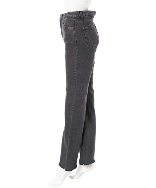 fifth（フィフス）の「【Korea Select】 カットオフセミフレアブラックデニム/Horn（デニムパンツ・レディース・ブラック・SMALL/MEDIUM/LARGE）」の9枚目の写真