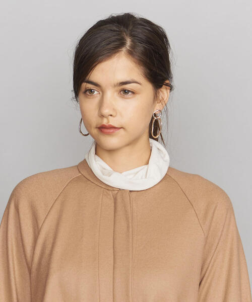 BEAUTY&YOUTH UNITED ARROWS(ビューティーアンドユースユナイテッドアローズ)の「BY ウールジャージーロングシャツコートо(その他アウター・レディース・ベージュ/ネイビー・FREE)」の9枚目の写真