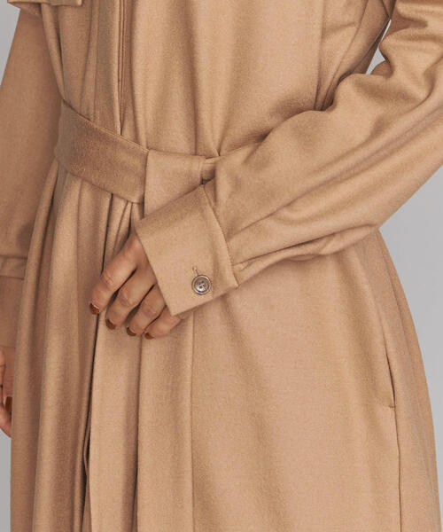 BEAUTY&YOUTH UNITED ARROWS(ビューティーアンドユースユナイテッドアローズ)の「BY ウールジャージーロングシャツコートо(その他アウター・レディース・ベージュ/ネイビー・FREE)」の8枚目の写真