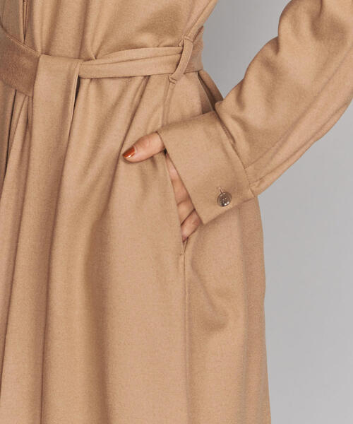 BEAUTY&YOUTH UNITED ARROWS(ビューティーアンドユースユナイテッドアローズ)の「BY ウールジャージーロングシャツコートо(その他アウター・レディース・ベージュ/ネイビー・FREE)」の7枚目の写真