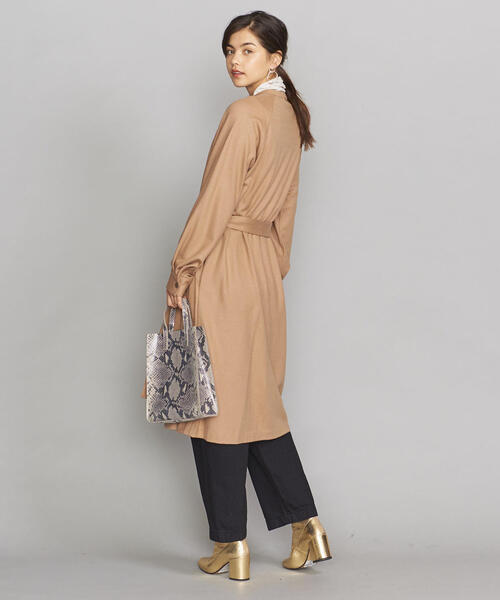 BEAUTY&YOUTH UNITED ARROWS(ビューティーアンドユースユナイテッドアローズ)の「BY ウールジャージーロングシャツコートо(その他アウター・レディース・ベージュ/ネイビー・FREE)」の17枚目の写真