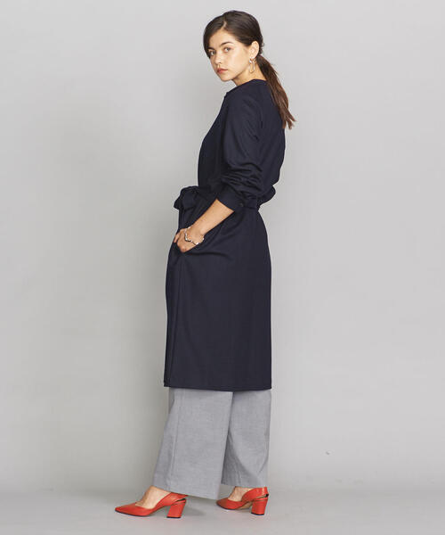 BEAUTY&YOUTH UNITED ARROWS(ビューティーアンドユースユナイテッドアローズ)の「BY ウールジャージーロングシャツコートо(その他アウター・レディース・ベージュ/ネイビー・FREE)」の15枚目の写真