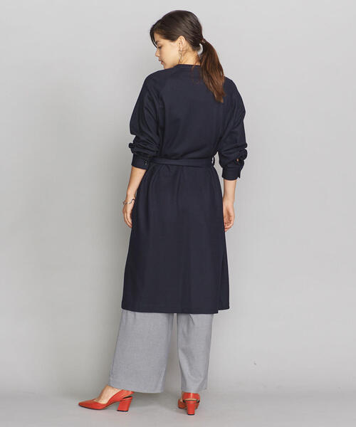 BEAUTY&YOUTH UNITED ARROWS(ビューティーアンドユースユナイテッドアローズ)の「BY ウールジャージーロングシャツコートо(その他アウター・レディース・ベージュ/ネイビー・FREE)」の13枚目の写真