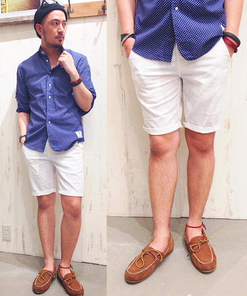 CIAOPANIC TYPY(チャオパニックティピー)の「コードレーンリブショーツ(その他パンツ・メンズ・ネイビー/ホワイト・LARGE/SMALL/MEDIUM)」の1枚目の写真