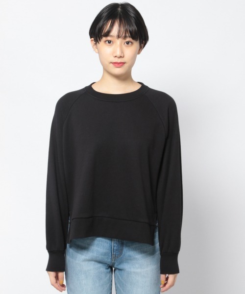 PAGEBOY(ページボーイ)の「effortショートウラケプルオーバー(スウェット・レディース・ブラック/グレー/ラベンダー/グレイッシュベージュ・FREE)」の12枚目の写真