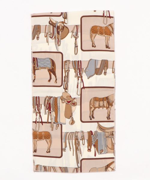 KOBE LETTUCE(コウベレタス)の「長方形スカーフ(バンダナ/スカーフ・レディース・ブラック系その他/ベージュ系その他/グリーン系その他/ホワイト系その他・FREE)」の3枚目の写真