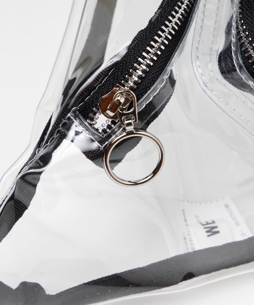 WEGO(ウィゴー)の「WEGO/リングジップクリアウエストバッグ(ボディバッグ/ウエストポーチ・レディース・ホワイト系その他/ブラック/その他1・FREE)」の7枚目の写真
