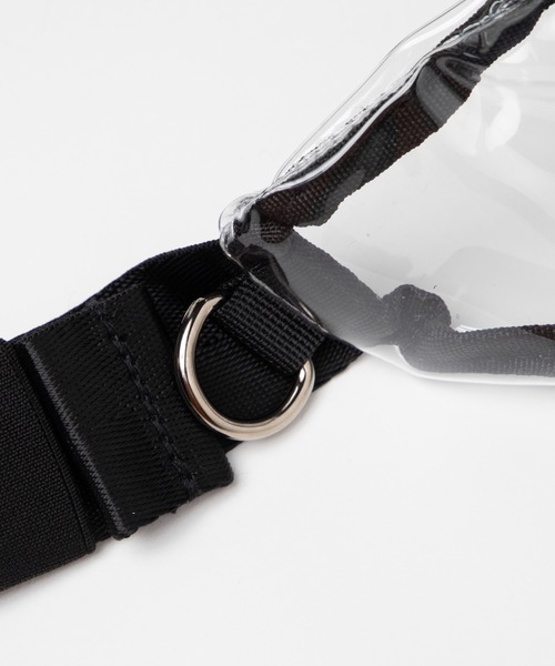 WEGO(ウィゴー)の「WEGO/リングジップクリアウエストバッグ(ボディバッグ/ウエストポーチ・レディース・ホワイト系その他/ブラック/その他1・FREE)」の8枚目の写真