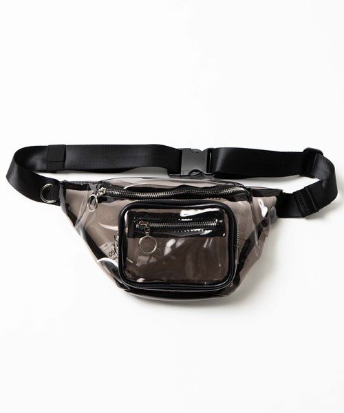 WEGO(ウィゴー)の「WEGO/リングジップクリアウエストバッグ(ボディバッグ/ウエストポーチ・レディース・ホワイト系その他/ブラック/その他1・FREE)」の19枚目の写真