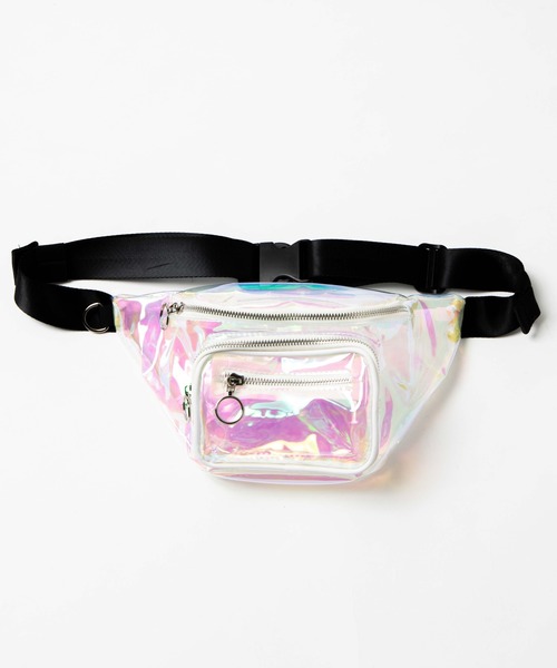 WEGO(ウィゴー)の「WEGO/リングジップクリアウエストバッグ(ボディバッグ/ウエストポーチ・レディース・ホワイト系その他/ブラック/その他1・FREE)」の20枚目の写真