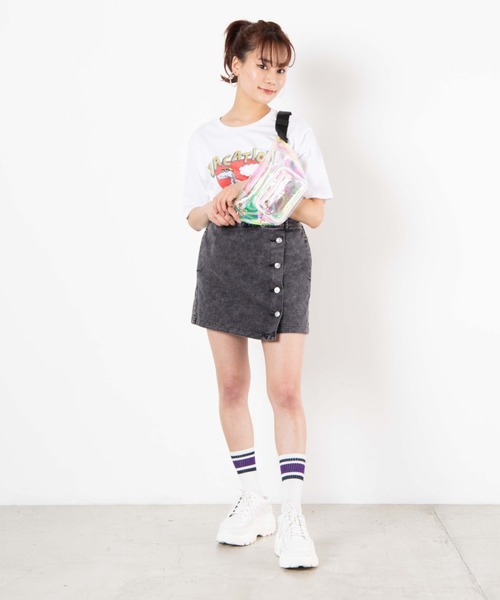 WEGO(ウィゴー)の「WEGO/リングジップクリアウエストバッグ(ボディバッグ/ウエストポーチ・レディース・ホワイト系その他/ブラック/その他1・FREE)」の16枚目の写真