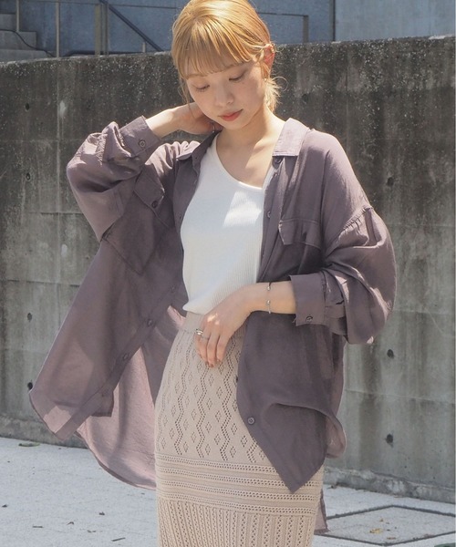シアーBIGシャツ