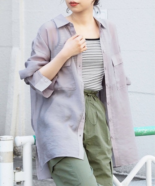 シアーBIGシャツ