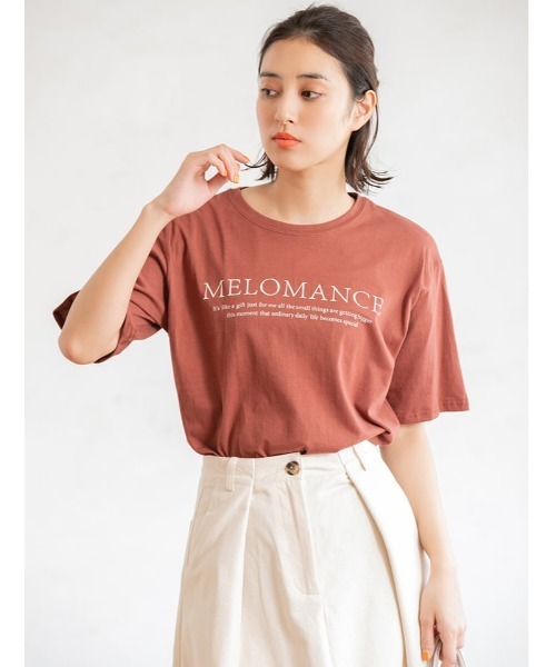 fifth(フィフス)の「クルーネックプリントTシャツ(Tシャツ/カットソー・レディース・ホワイト/ブラック/ブラウン・MEDIUM)」の1枚目の写真