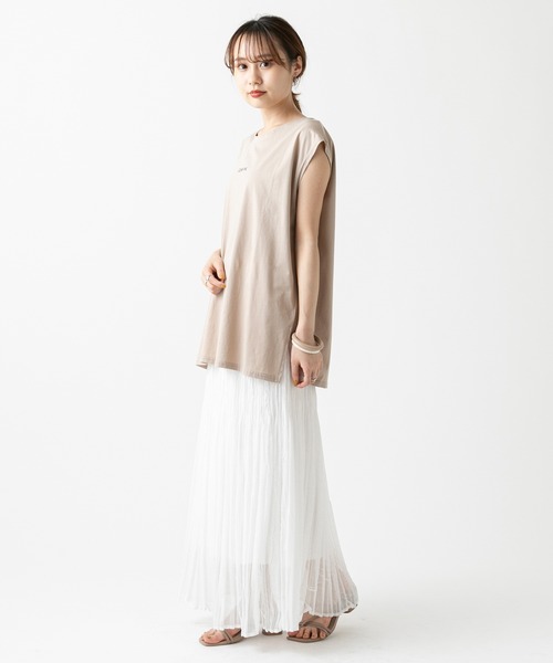 mystic（ミスティック）の「ワッシャープリーツスカート（スカート・レディース・ブラック/ベージュ/オフホワイト・FREE）」の20枚目の写真