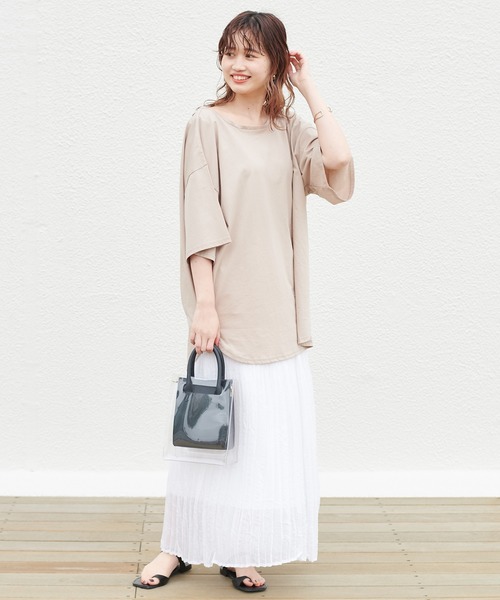 mystic（ミスティック）の「ワッシャープリーツスカート（スカート・レディース・ブラック/ベージュ/オフホワイト・FREE）」の16枚目の写真