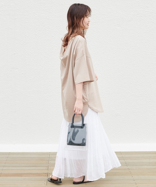 mystic（ミスティック）の「ワッシャープリーツスカート（スカート・レディース・ブラック/ベージュ/オフホワイト・FREE）」の14枚目の写真