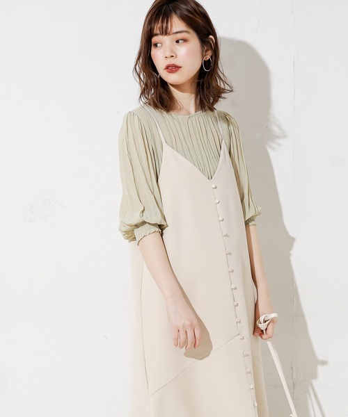 natural couture（ナチュラルクチュール）の「クリンクル加工シアーブラウス（シャツ/ブラウス・レディース・ブラック/オフホワイト/ブルー/ミント/モカ・FREE）」の13枚目の写真