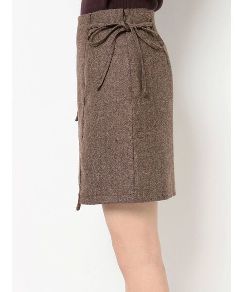 dazzlin（ダズリン）の「サイドリボンポケットミニスカート（スカート・レディース・ブラウン/ブラック/グレー・MEDIUM/SMALL）」の21枚目の写真