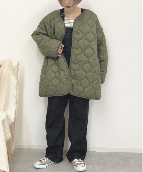 apres jour mignon（アプレジュールミニョン）の「キルティングコート【ZOZOTOWN限定アイテム】★20AW（その他アウター・レディース・カーキ/ライトベージュ・フリー）」の20枚目の写真