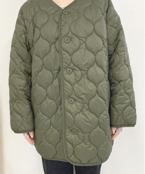 apres jour mignon（アプレジュールミニョン）の「キルティングコート【ZOZOTOWN限定アイテム】★20AW（その他アウター・レディース・カーキ/ライトベージュ・フリー）」の11枚目の写真