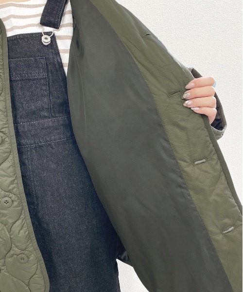 apres jour mignon（アプレジュールミニョン）の「キルティングコート【ZOZOTOWN限定アイテム】★20AW（その他アウター・レディース・カーキ/ライトベージュ・フリー）」の19枚目の写真