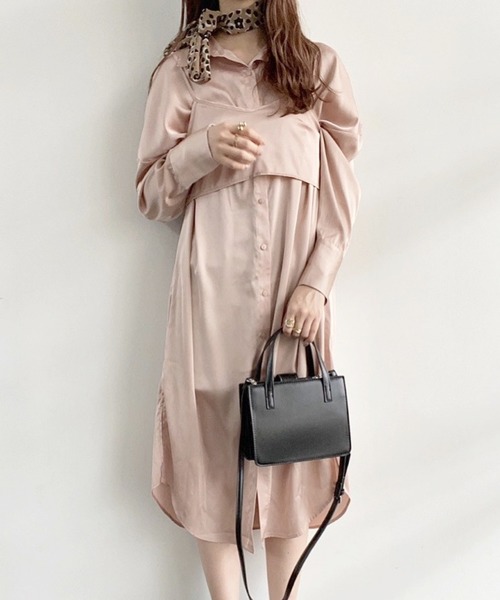 セール ビスチェツキサテンシャツワンピース 5397 ワンピース Heather ヘザー のファッション通販 Zozotown