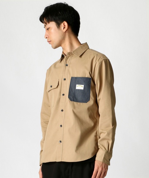 14ss tenderloin 初期 ミリタリーシャツ セール】SMITH'S AMERICAN/スミスアメリカン T/Cツイル 切替