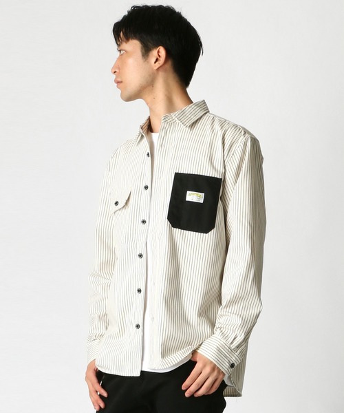 SMITH'S(スミス)の「SMITH'S AMERICAN/スミスアメリカン T/Cツイル 切替ポケット ワークシャツ(シャツ/ブラウス・メンズ・ブラウン/ブルー系その他/ブラック/ベージュ/ホワイト系その他/ホワイト系その他2/ベージュ系その他2/ブルー系その他2/ブラック系その他2・M/LL/L)」の16枚目の写真