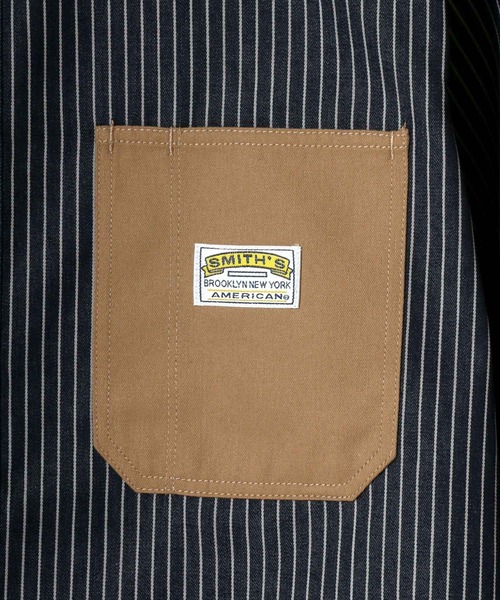 SMITH'S(スミス)の「SMITH'S AMERICAN/スミスアメリカン T/Cツイル 切替ポケット ワークシャツ(シャツ/ブラウス・メンズ・ブラウン/ブルー系その他/ブラック/ベージュ/ホワイト系その他/ホワイト系その他2/ベージュ系その他2/ブルー系その他2/ブラック系その他2・M/LL/L)」の11枚目の写真