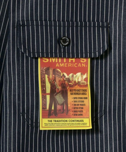 SMITH'S(スミス)の「SMITH'S AMERICAN/スミスアメリカン T/Cツイル 切替ポケット ワークシャツ(シャツ/ブラウス・メンズ・ブラウン/ブルー系その他/ブラック/ベージュ/ホワイト系その他/ホワイト系その他2/ベージュ系その他2/ブルー系その他2/ブラック系その他2・M/LL/L)」の12枚目の写真