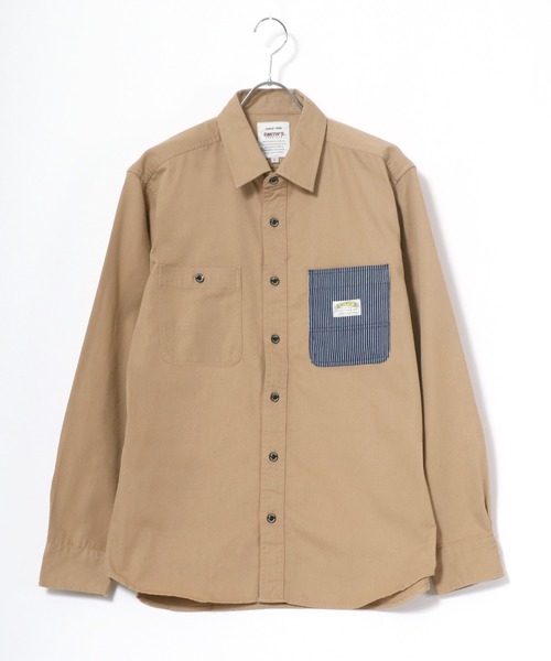 【美品】RRL ウェスタンシャツ　バイカラー　XL ミリタリー　切替デザイン セール】SMITH'S AMERICAN/スミスアメリカン T/Cツイル 切替
