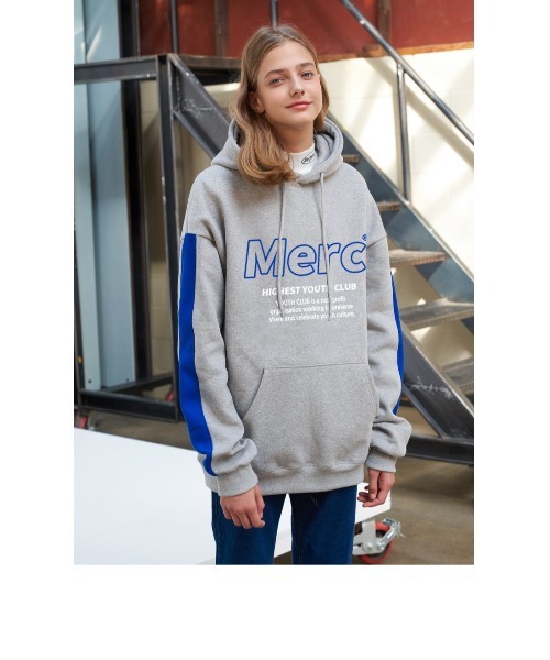 alo♡パーカー♡グレー ACOVER（オコボ）の「『ACOVER/オコボ』MERC SIDE LINE HOODIE