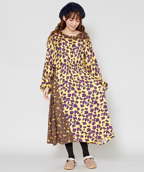 セール チャイハネ サファリ柄ロングワンピース ワンピース チャイハネ チャイハネ のファッション通販 Zozotown