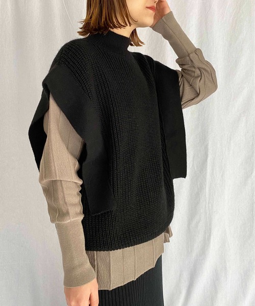 セール】ハイネックニットベスト（ベスト）｜PICCIN（ピッチン