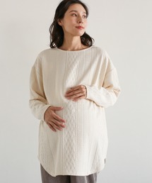 LEPSIM（レプシィム）の「★店舗限定★マタニティ/ケーブルジャガードZIPチュニック　918180（マタニティウェア/グッズ）」