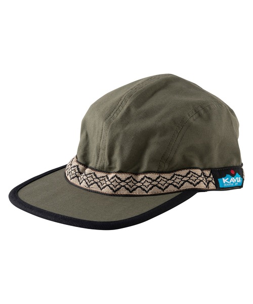 KAVU（カブー）の「KAVU/カブー KID'S RIPSTOP STRAPCAP/キッズ リップストップ ストラップキャップ（キャップ・キッズ・A/B/C/D/オリーブ/モカ/ブルー/ブラック・FREE）」の3枚目の写真
