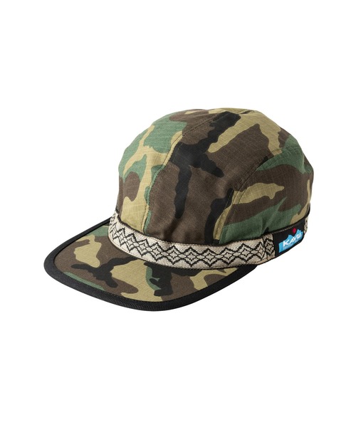 KAVU（カブー）の「KAVU/カブー KID'S RIPSTOP STRAPCAP/キッズ リップストップ ストラップキャップ（キャップ・キッズ・A/B/C/D/オリーブ/モカ/ブルー/ブラック・FREE）」の5枚目の写真