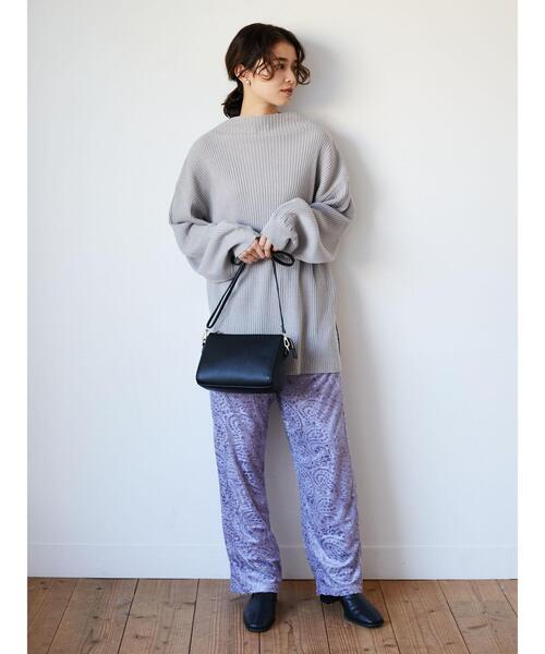 Sugar spoon(シュガースプーン)の「・SUGAR SPOON ペーズリーベロアパンツ*(その他パンツ・レディース・パープル/ネイビー/モカ/ライトカーキ・FREE)」の9枚目の写真