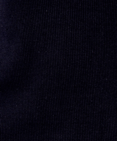 Another Edition（アナザーエディション）の「テレコハイネックロングスリーブ/AE テレコ ハイネック LSL ◆（Tシャツ/カットソー・レディース・ホワイト/ネイビー/その他1/ブラック・フリー）」の6枚目の写真