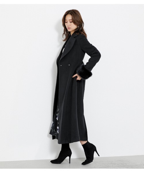 rienda（リエンダ）の「ｳｰﾙMIXﾊﾞｯｸﾎﾞﾀﾝﾚﾃﾞｨｰCT/ウールミックス