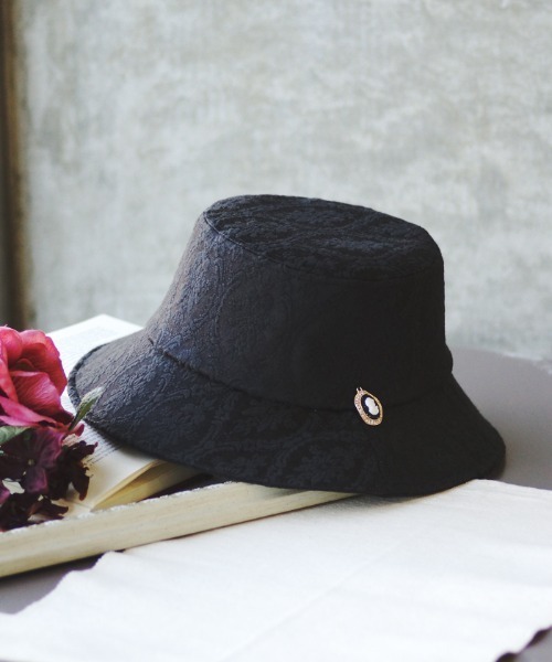 axes femme 黒ハット axes femme 帽子 ハット レザー風バケットハット レディース