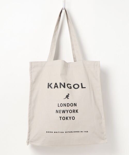 KANGOL / カンゴール】 マチ付きキャンバスプリントトートバッグ ...