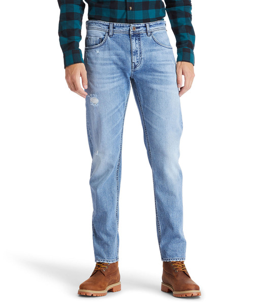 レイク タコマ デニムパンツ ストレッチ ディストレスト メンズ タコマ ディストレスト デニム デニムパンツ Timberland ティンバーランド のファッション インディゴ