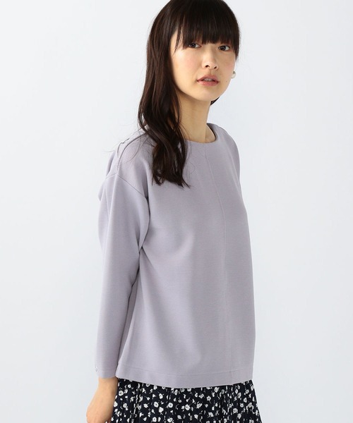 Petit Honfleur(プチオンフルール)の「リップルプルオーバー(Tシャツ/カットソー・レディース・ピンク/モカ/ラベンダー・M/L)」の2枚目の写真