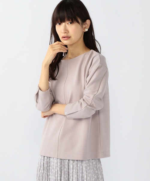 Petit Honfleur(プチオンフルール)の「リップルプルオーバー(Tシャツ/カットソー・レディース・ピンク/モカ/ラベンダー・M/L)」の3枚目の写真