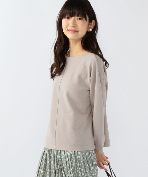 Petit Honfleur(プチオンフルール)の「リップルプルオーバー(Tシャツ/カットソー・レディース・ピンク/モカ/ラベンダー・M/L)」の1枚目の写真