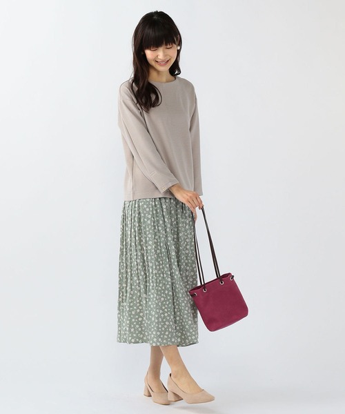 Petit Honfleur(プチオンフルール)の「リップルプルオーバー(Tシャツ/カットソー・レディース・ピンク/モカ/ラベンダー・M/L)」の6枚目の写真